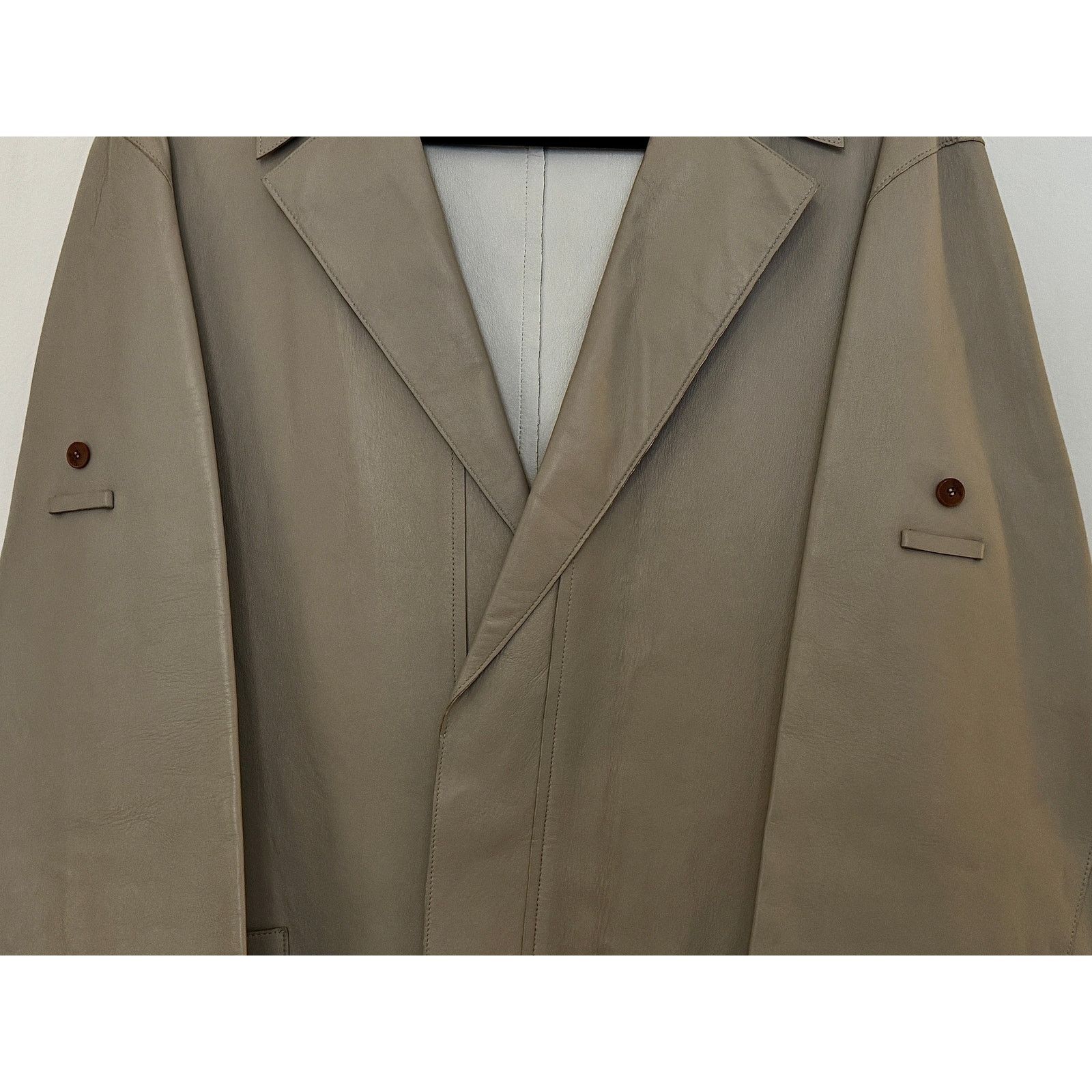 Ports 1961 Ports 1961 NWT Tan Slim Leather Coat Size US M / EU 48-50 / 2 - 7 Thumbnail