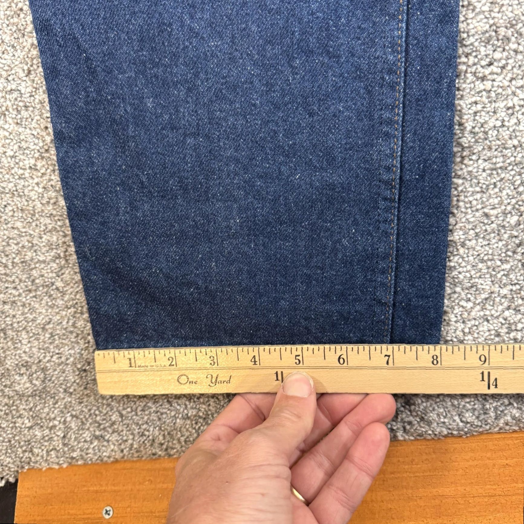 Lee VINTAGE Riders Jeans Mens 32x31 Regular Fit Straight Leg Rinse Denim Zip Fly 90s Blue Size US 34 / EU 50 - 4 Thumbnail