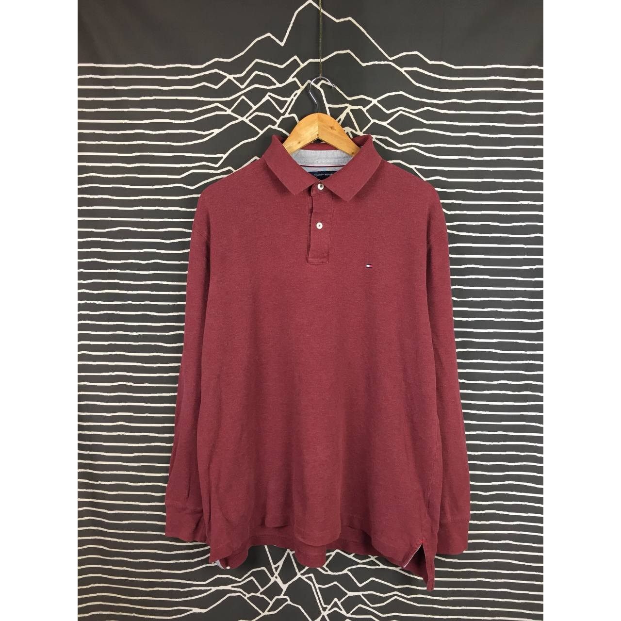 Tommy Hilfiger × Vintage Tommy Hilfiger Small Logo Classic Fit Longsleeve Polo Tee Size US XL / EU 56 / 4 - 2 Thumbnail