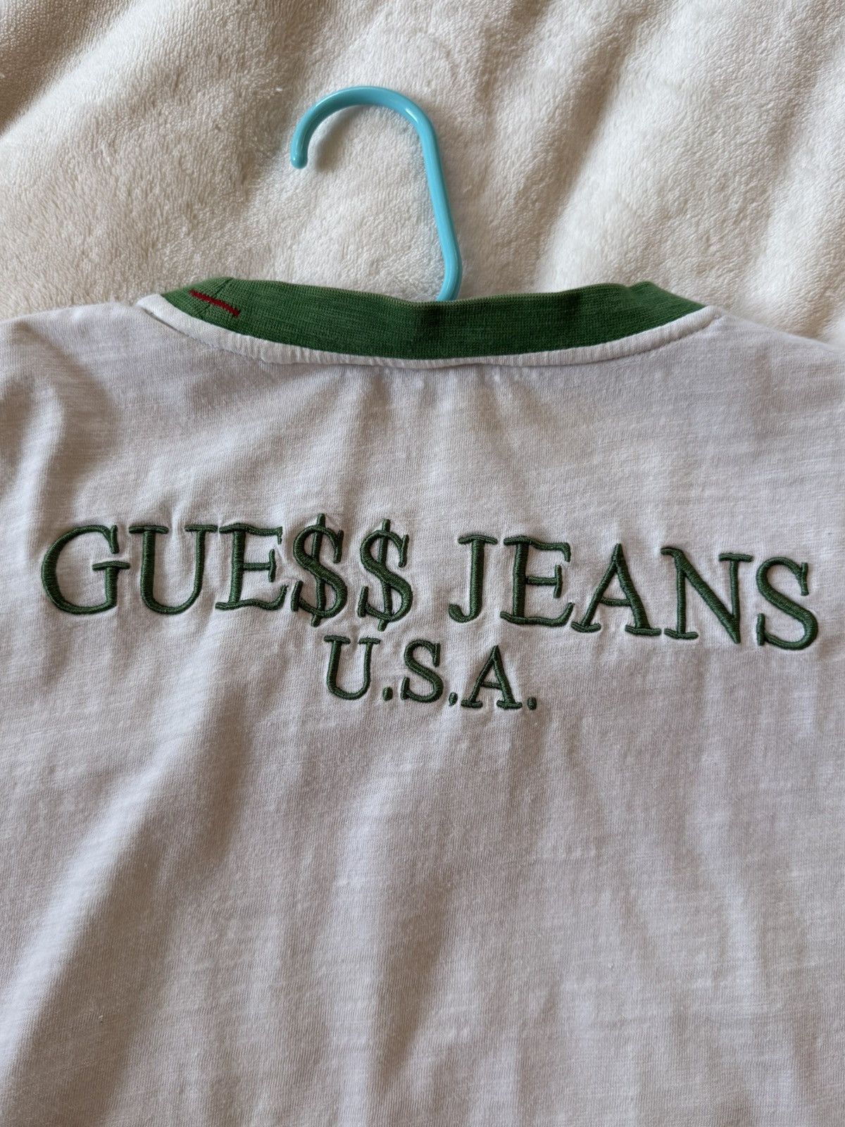 A$AP Rocky × Guess GUESS & A$AP Rocky (GUE$$) Ringer Tee - Green Size US L / EU 52-54 / 3 - 13 Thumbnail