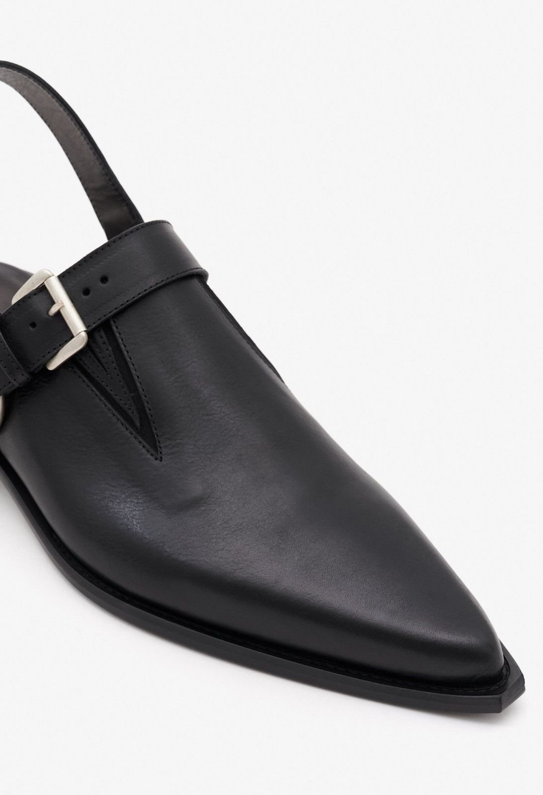 Ann Demeulemeester Last Ann Demeulemeester Vilmu Pointy BuckleEmbellished Mules Size US 10 / EU 43 - 4 Thumbnail