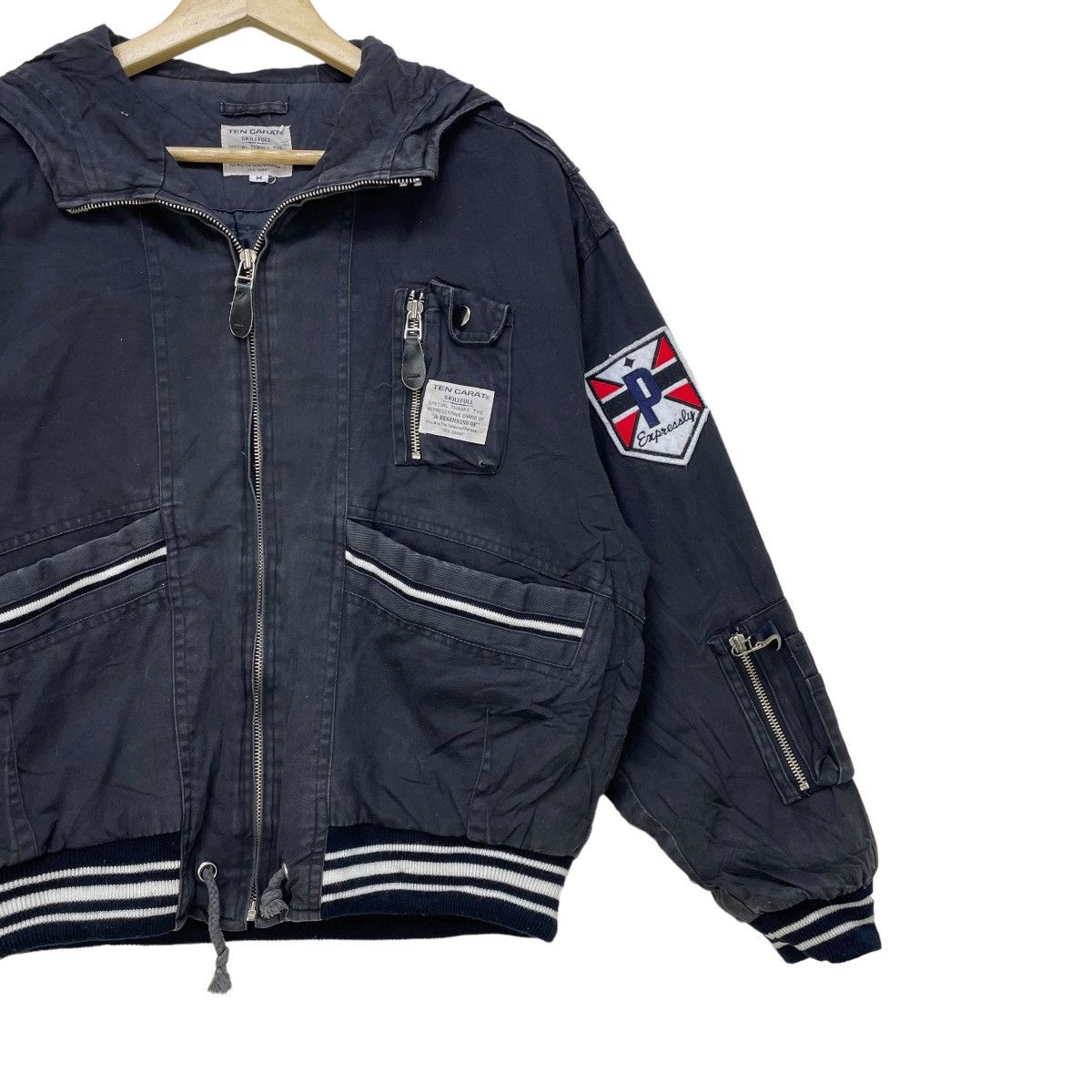 Issey Miyake × Japanese Brand Vintage Japanese Brand Ten Carat SkillFull Bomber Jacket Size US M / EU 48-50 / 2 - 5 Thumbnail