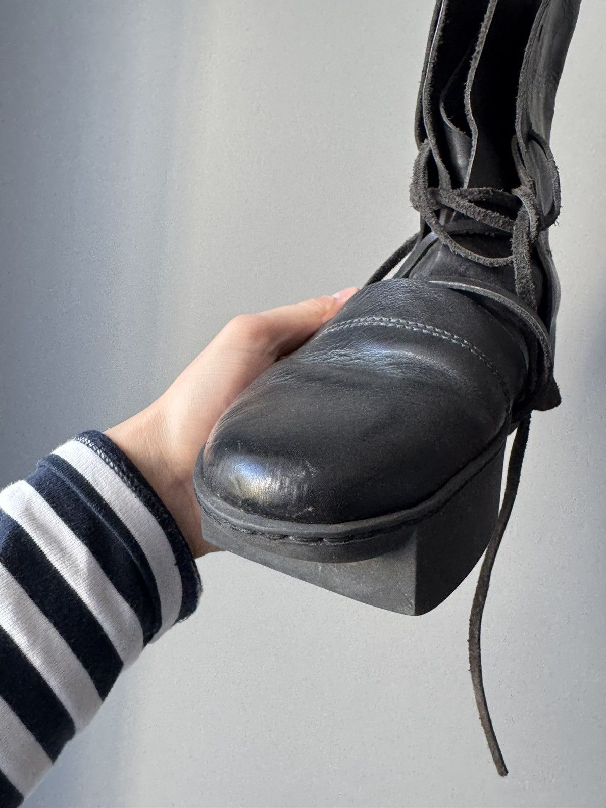 Trippen Trippen Shield F Leather Wrap Straps Boxing Biker Boots Size US 8 / IT 38 - 15 Thumbnail