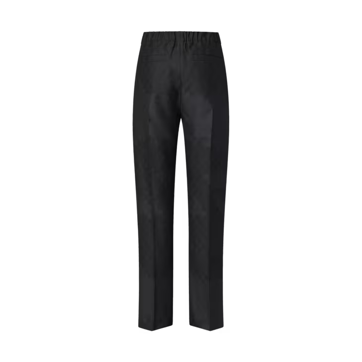 Louis Vuitton Silk and Wool Blend Drawstring Trousers Size 50R - 4 Thumbnail