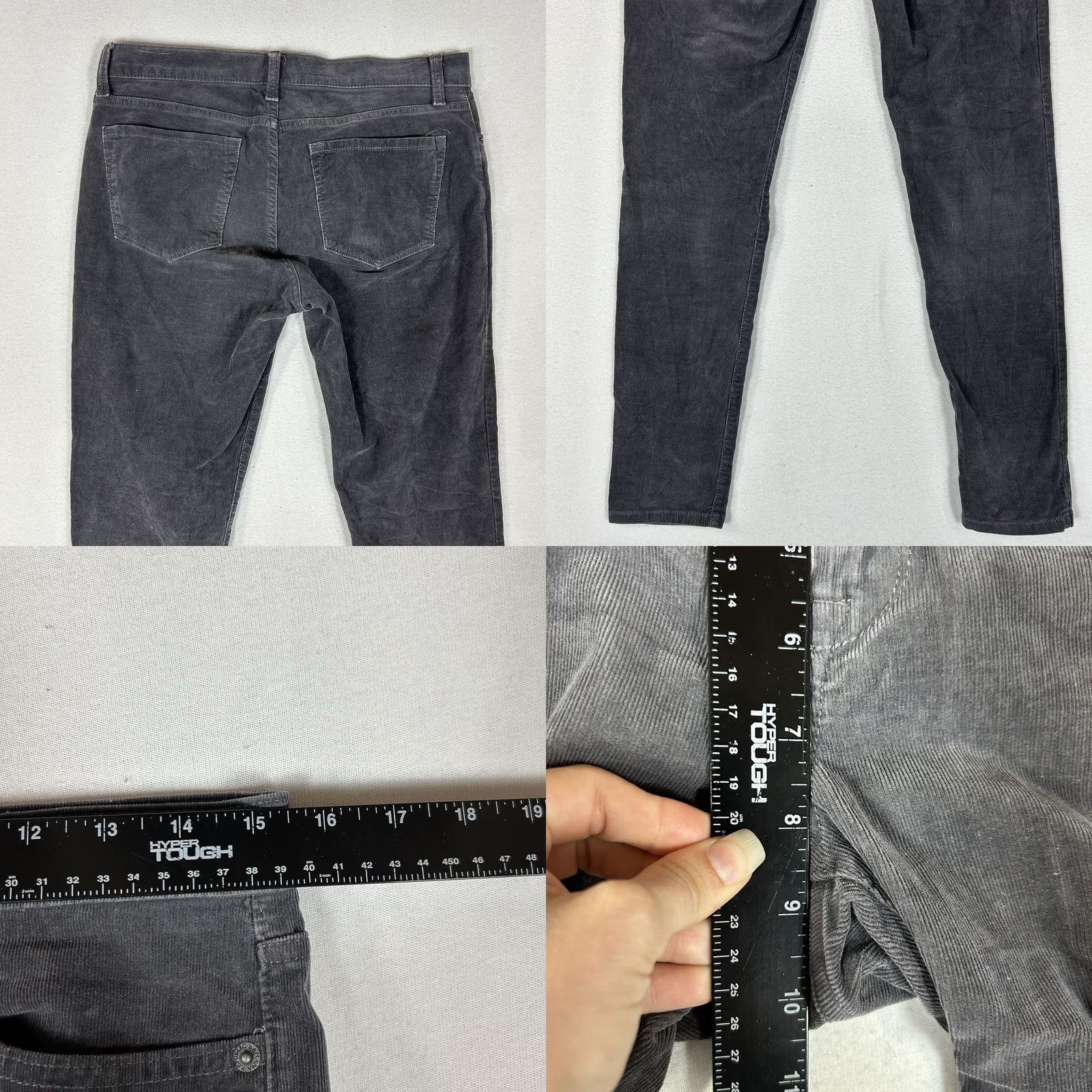 Banana Republic Banana Republic Skinny Corduroy Pants Women's 28 Gray Chino Workwear Mid Rise Corduroy Slim Pants Womens Gray 28 Fall Winter Spring Summer Workwear Size 28" / US 6 / IT 42 - 8 Thumbnail