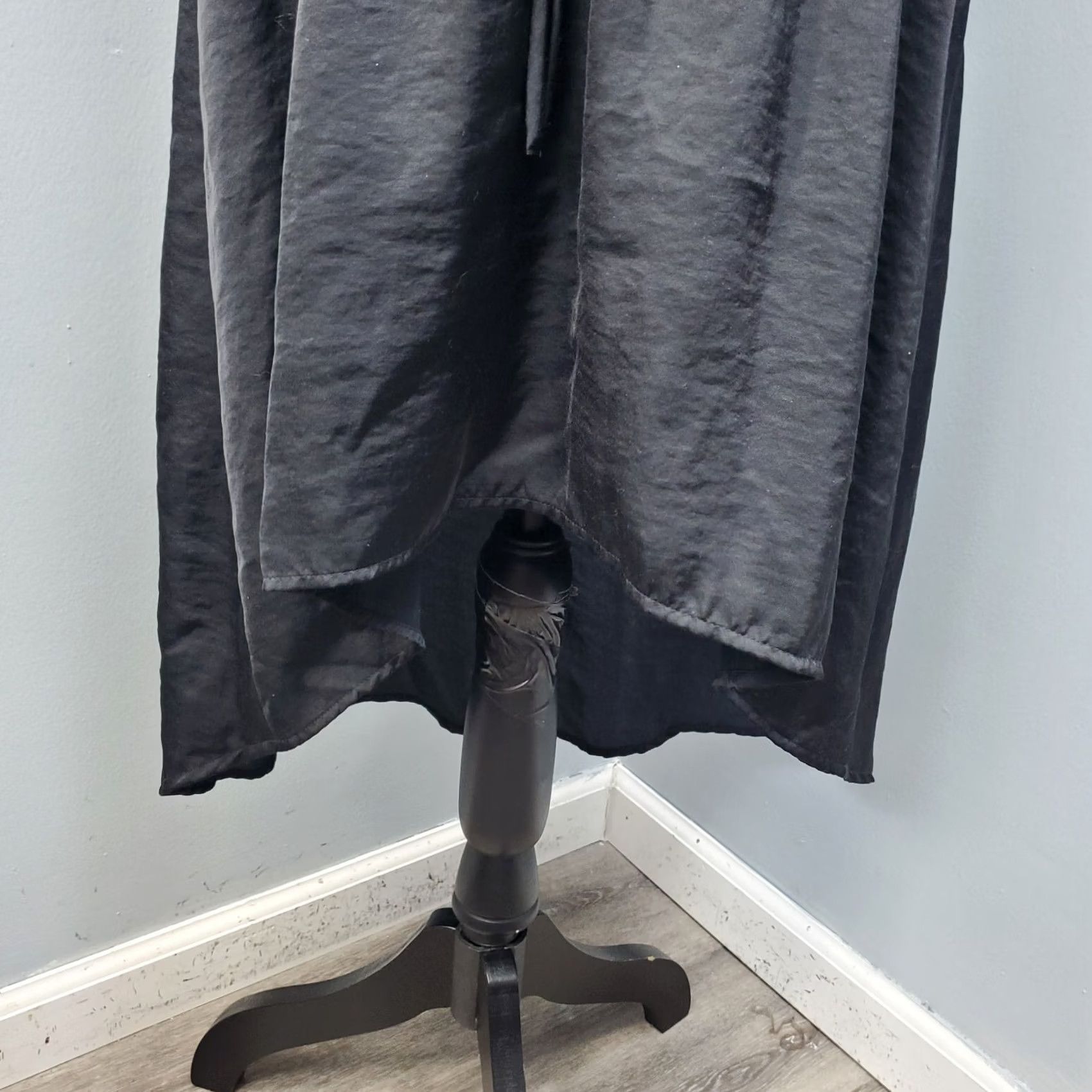 Old Navy Old Navy Dress Womens Medium Black Plain Cinch Waist Tie Sleeveless Square Neck Size M / US 6-8 / IT 42-44 - 6 Thumbnail
