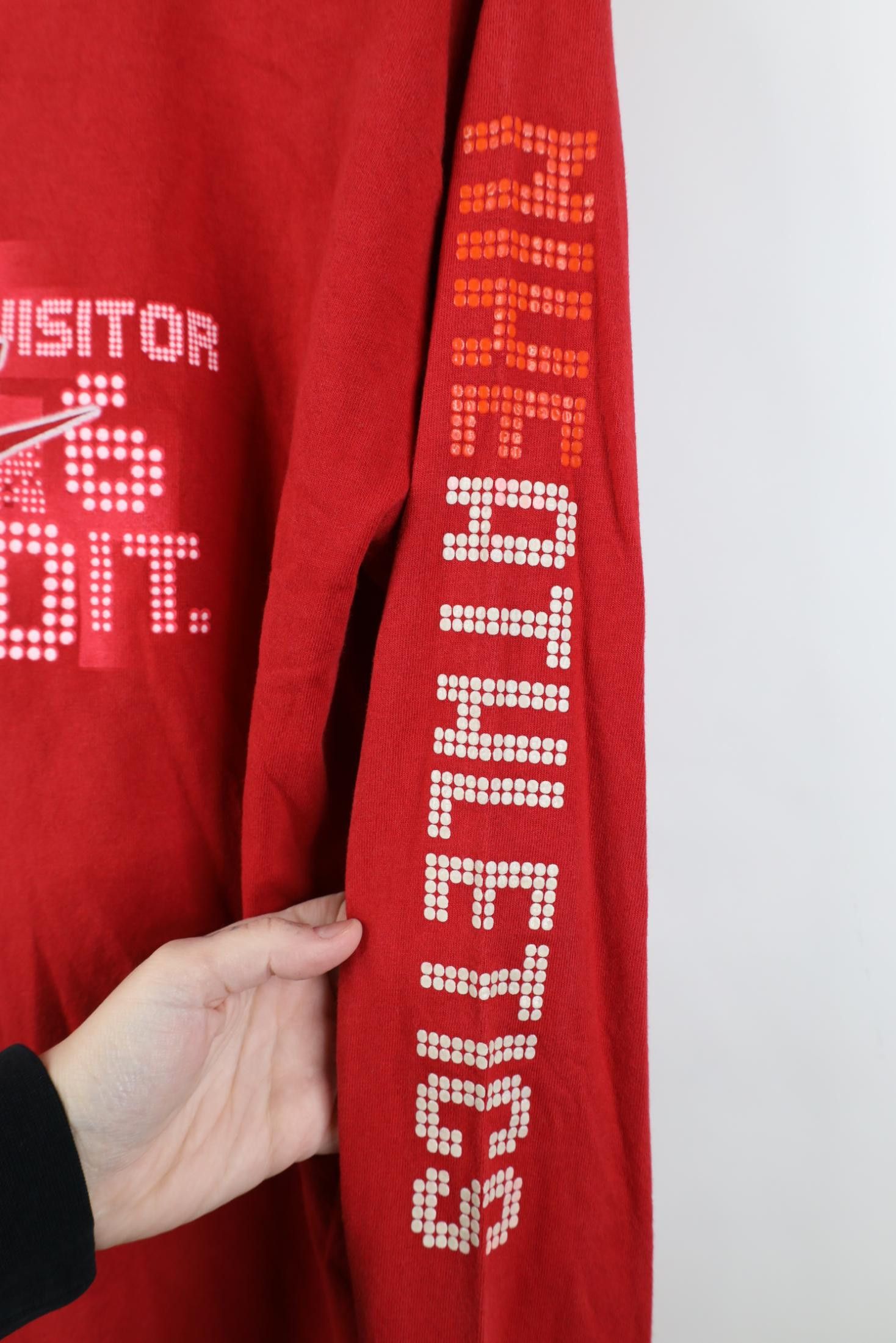 Nike Vintage Y2K Nike Scott Center Swoosh Long Sleeve T-Shirt Red Size US S / EU 44-46 / 1 - 5 Thumbnail