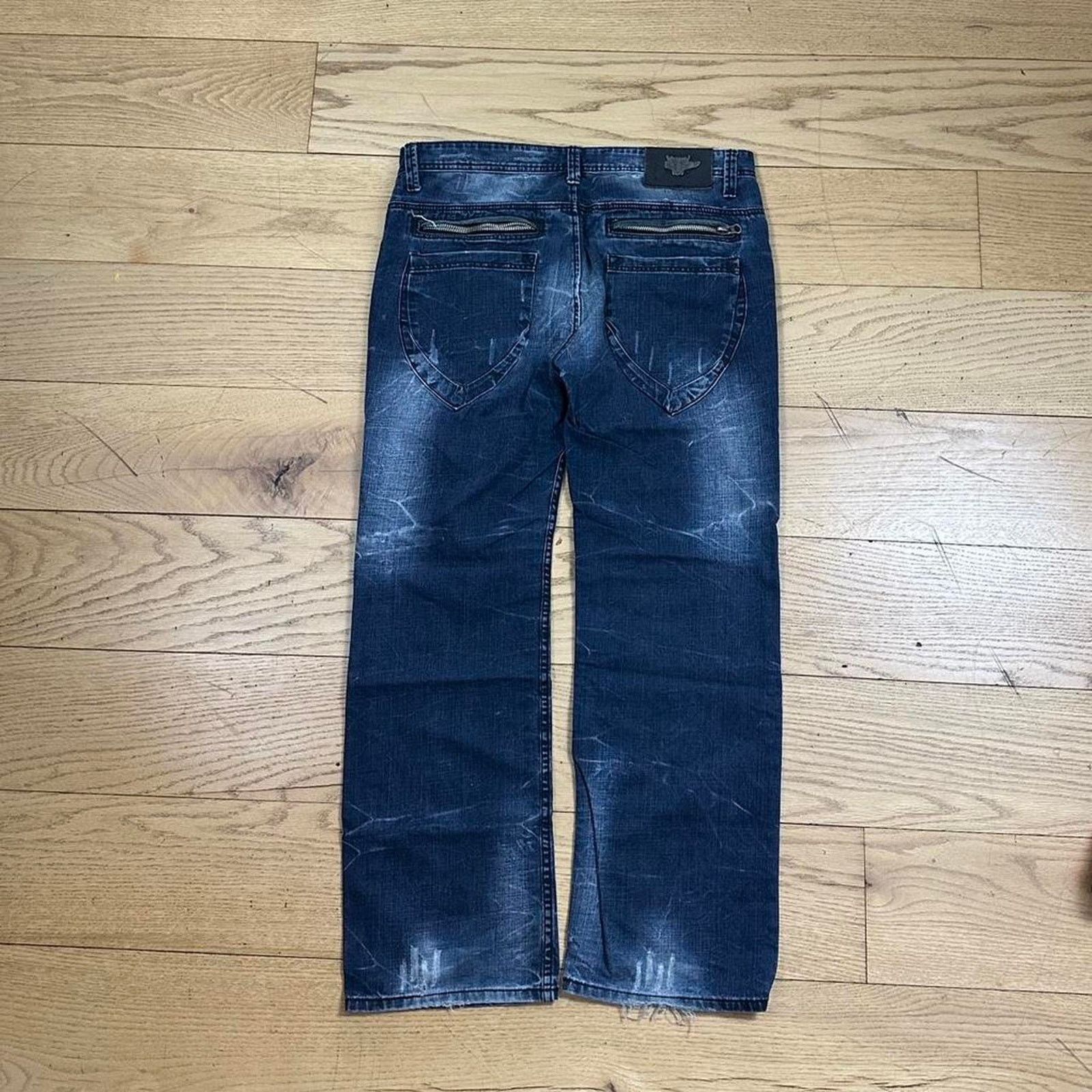 Vintage Vintage Y2K Flared Blue Skater Jeans Size US 38 / EU 54 - 2 Thumbnail