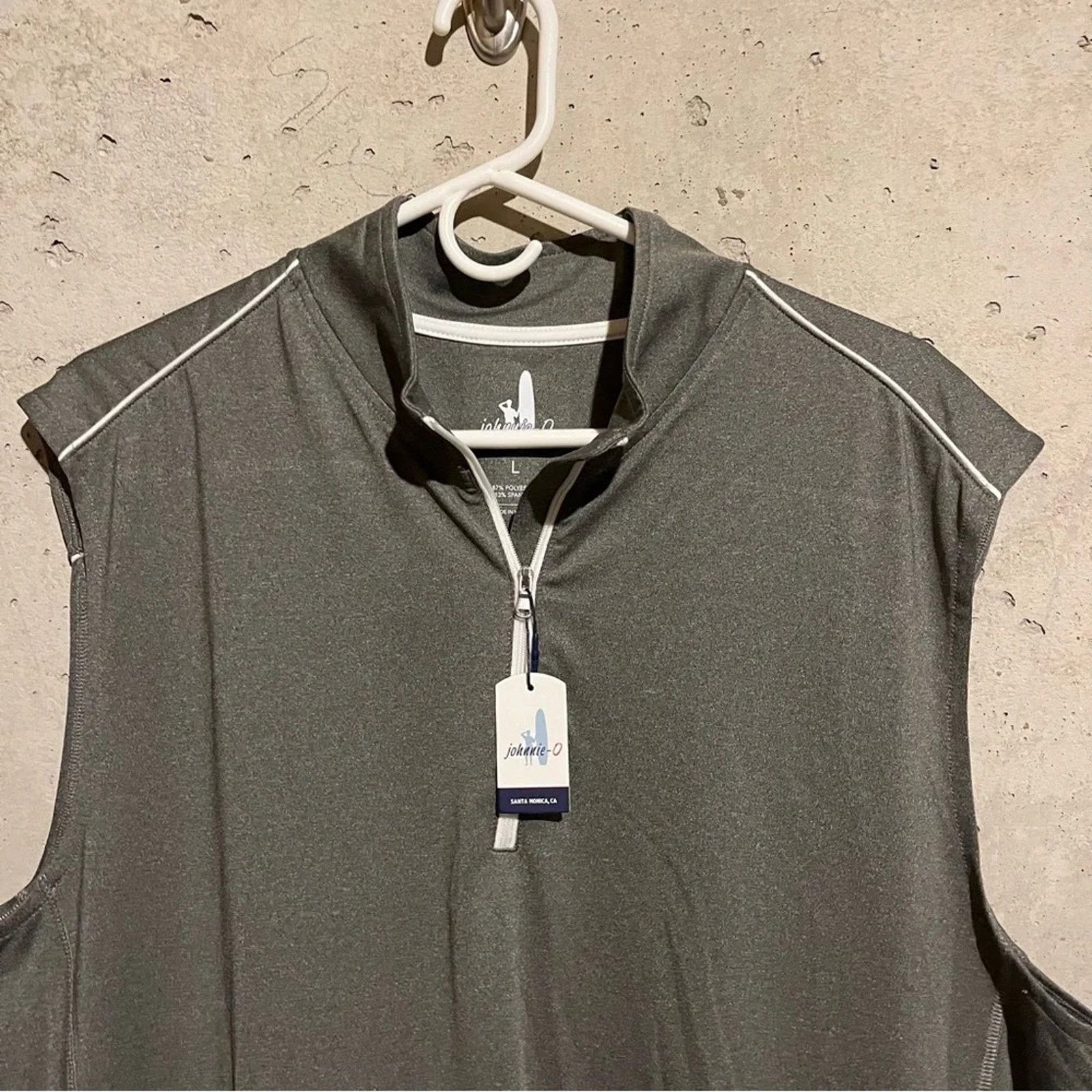 johnnie-O Johnnie-O Lammie NWT Meteor Gray 1/4 Zip Golf Vest Size US L / EU 52-54 / 3 - 2 Thumbnail