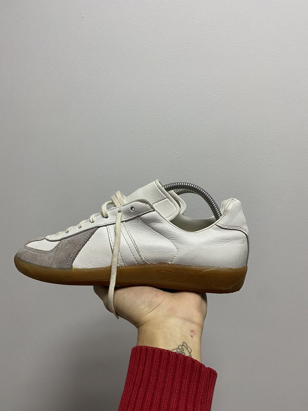 Puma × Vintage GAT BW Puma 265 Sport Leather Trainers Vintage Sneakers Size US 8.5 / EU 41-42 - 3 Thumbnail