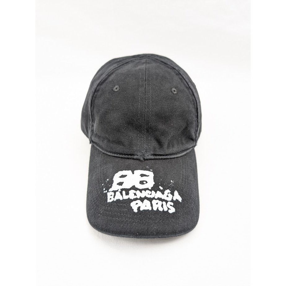 Balenciaga o1rshd1 Q: 2 / Size: L / Cotton Drill Dirty Paris Hat / Cap Size ONE SIZE - 2 Thumbnail