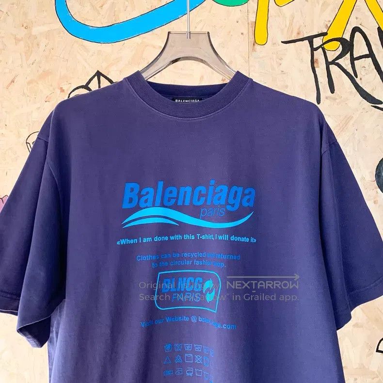 Balenciaga Balenciaga Alphabet Printed Retro Knit Short Sleeve T-Shir Size US XXS / EU 40 - 3 Thumbnail