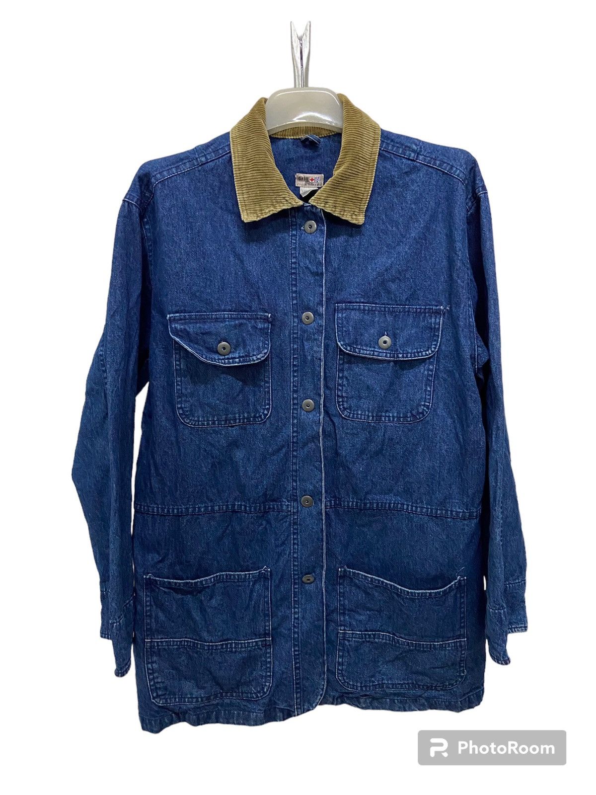 Vintage FRENCH NAVY DENIM JACKET | Grailed