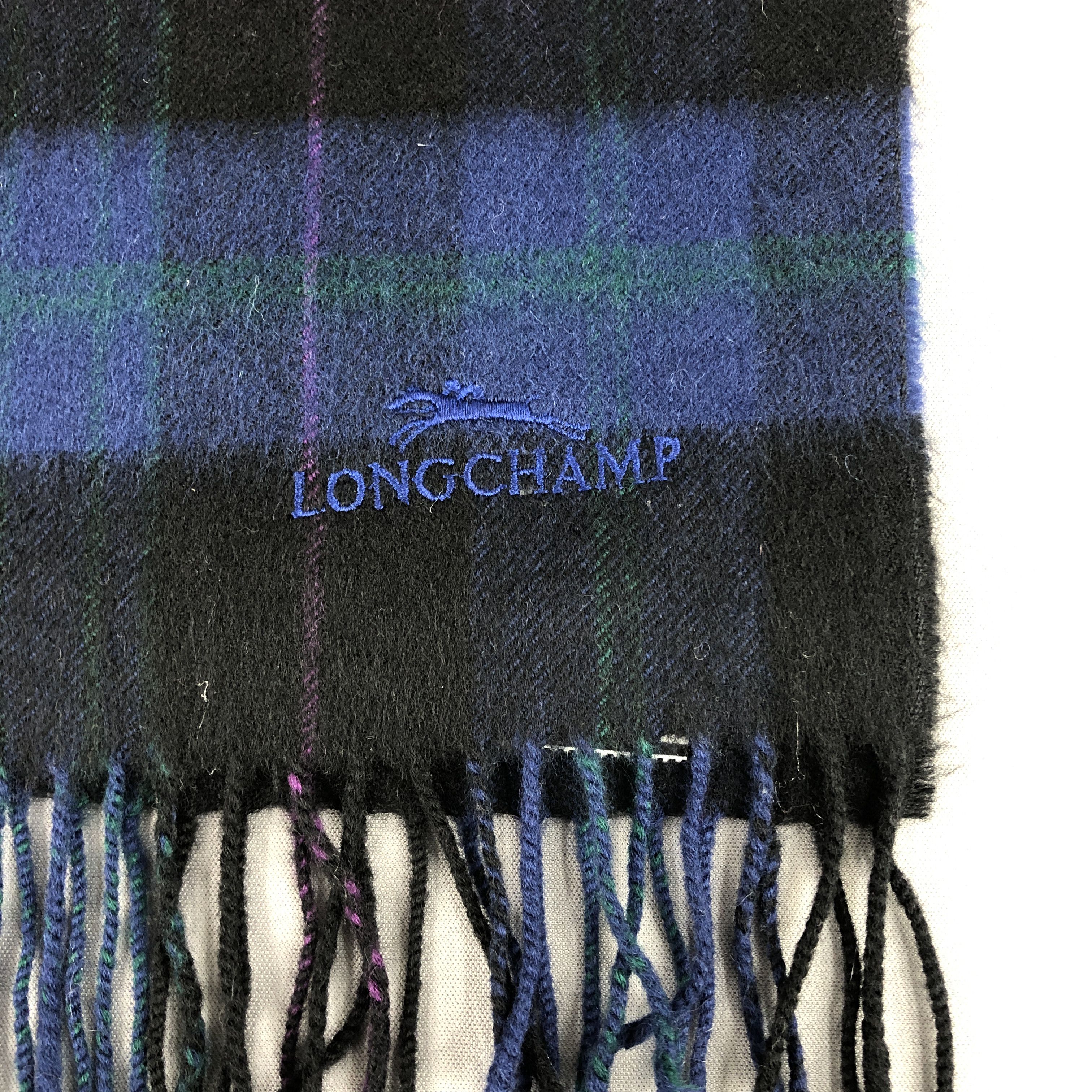 Longchamp Vintage Longchamp Wool Scarf / Muffler / Neckwear - SCF289 Size ONE SIZE - 4 Thumbnail
