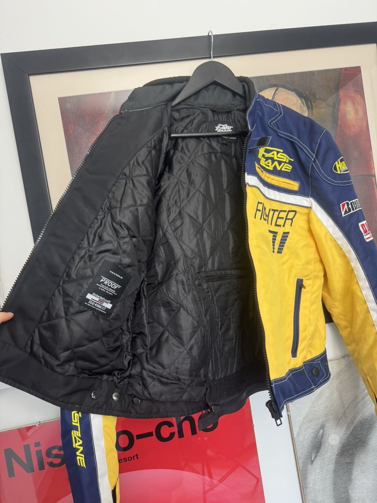 Vintage Vintage Y2k Bomber Racing Jacket Speed Fighter Rare Yellow Size US M / EU 48-50 / 2 - 4 Thumbnail