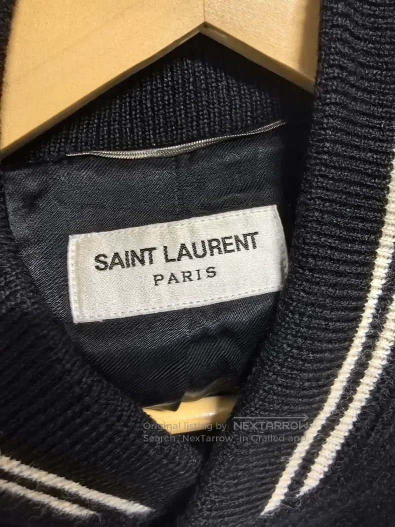 Saint Laurent Paris Saint Laurent Paris Classic Black and White Baseball Jacke Size US L / EU 52-54 / 3 - 3 Thumbnail