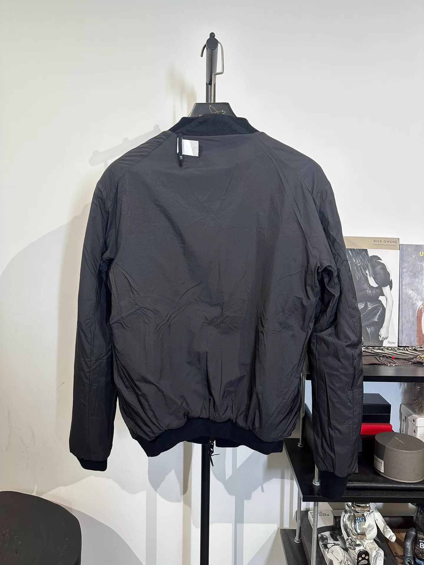 Boris Bidjan Saberi BBS 2-tone embroidered wool blend Ma-1 jacket size S Size US XS / EU 42 / 0 - 3 Thumbnail