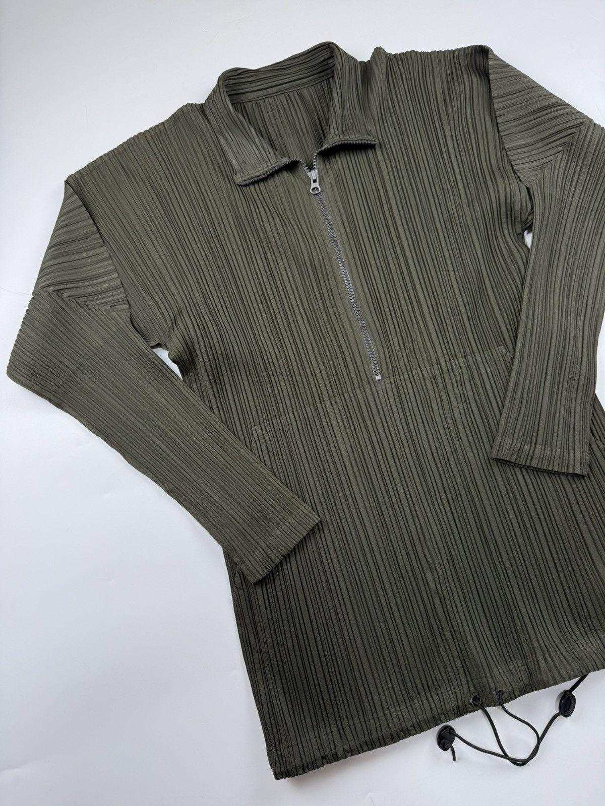 Pleats Please Issey Miyake Pleats Please Quarter Zip Pleated Pullover Size S / US 4 / IT 40 - 3 Thumbnail
