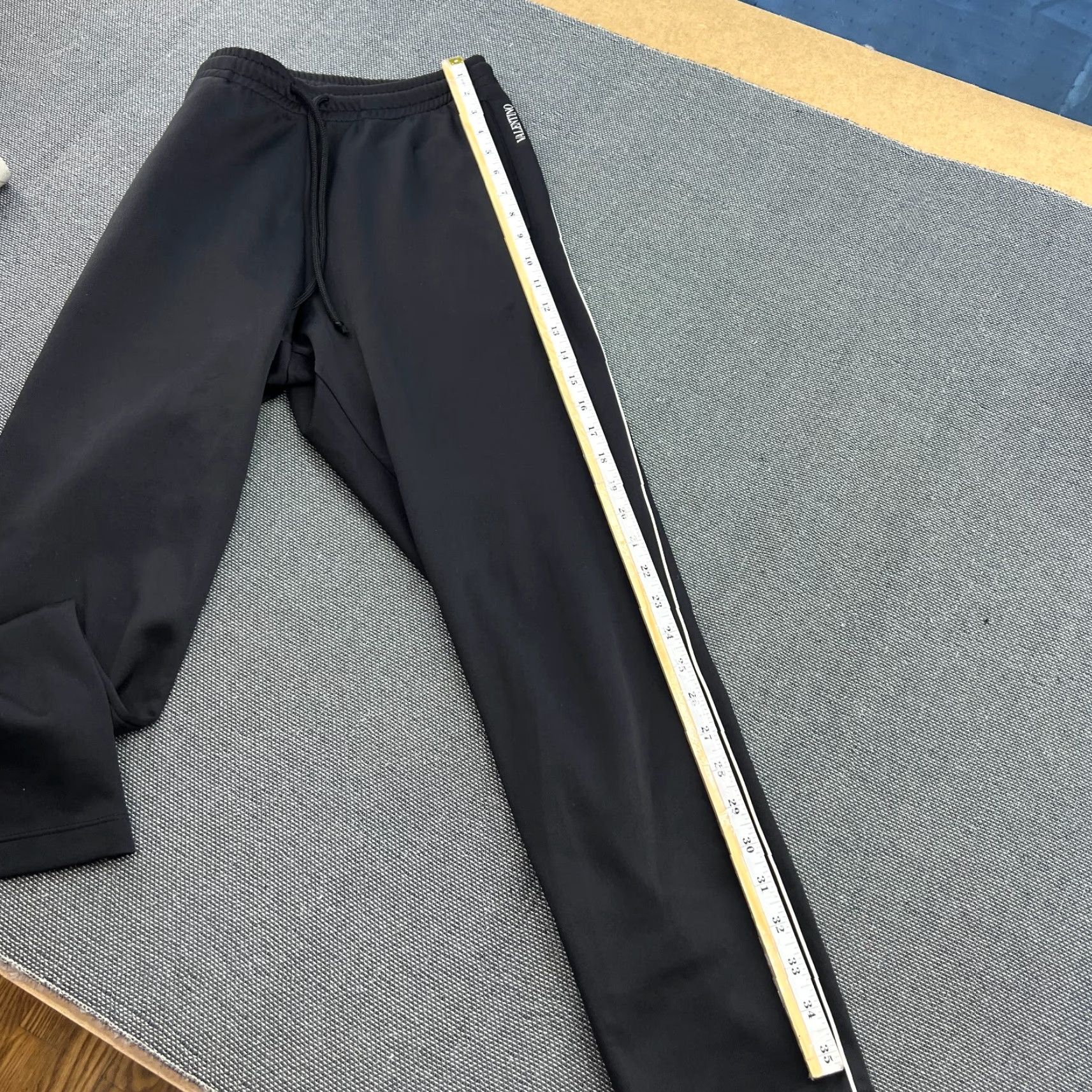 Valentino Valentino Track Pants Mens Large L Drawstring Slim Fit Black Cotton Blend Jeans Style Sportswear Shirt? Size US 32 / EU 48 - 5 Thumbnail
