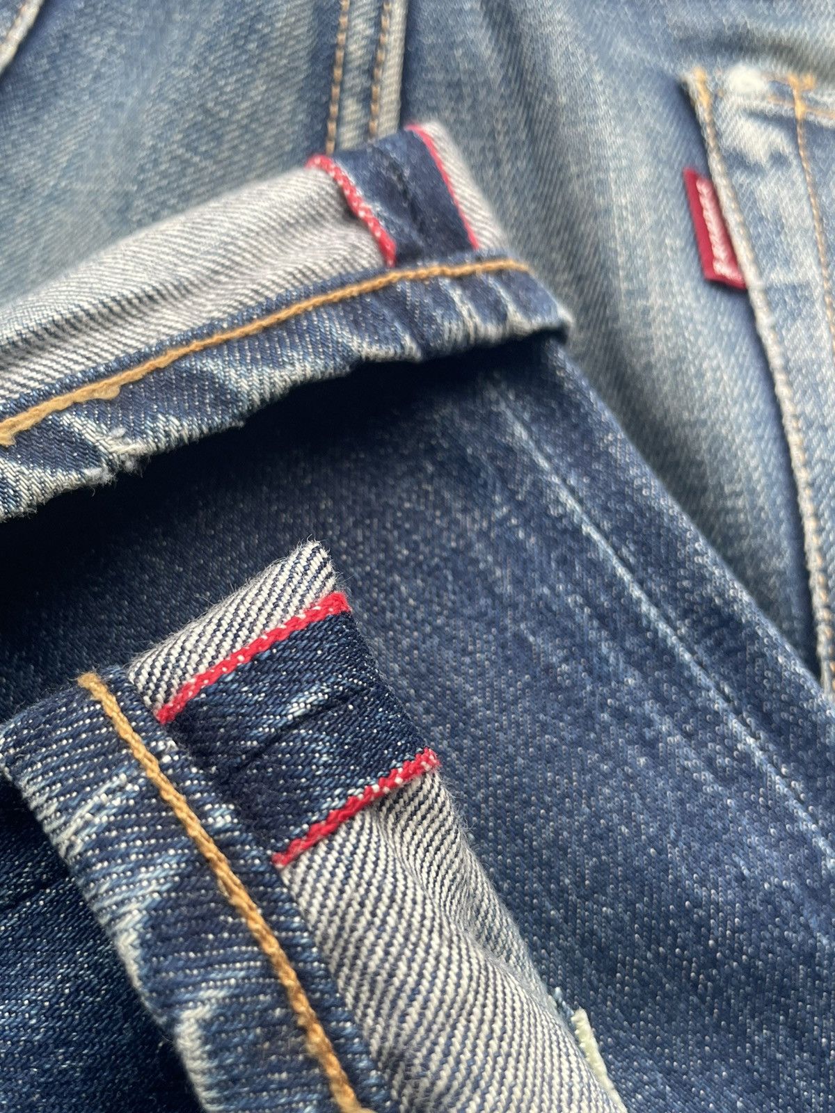 HRMTG HRM Selvedge Distresed Denim Size US 33 - 18 Thumbnail