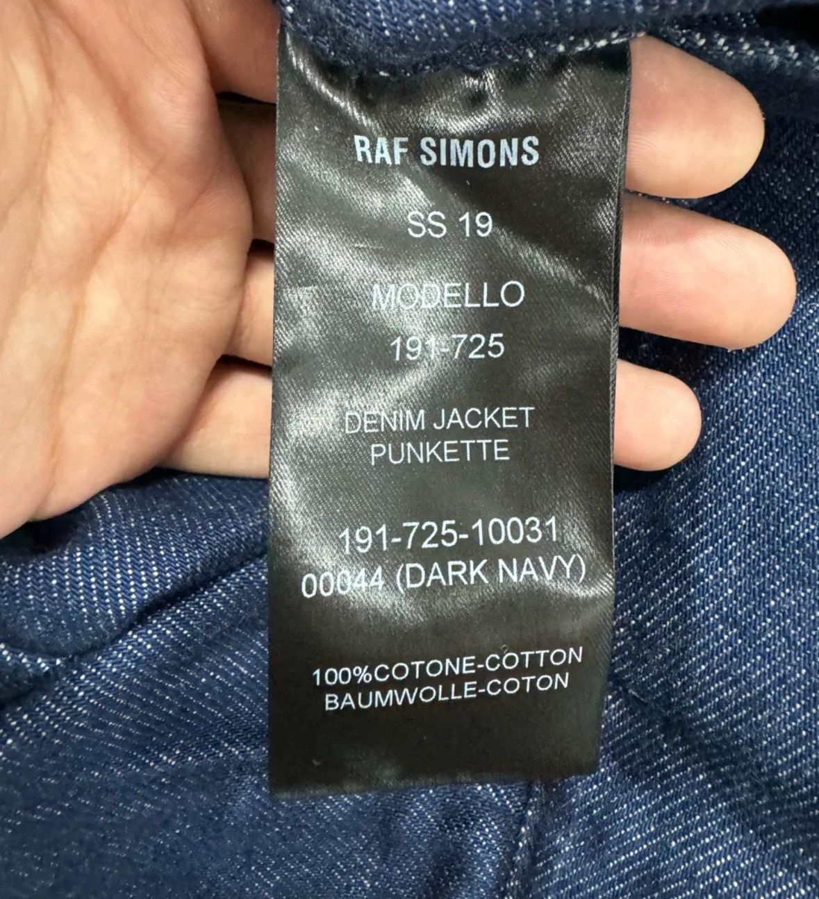 Raf Simons RAF SIMONS 19ss portrait blue denim jacket2412-Nextarrow Size US S / EU 44-46 / 1 - 8 Thumbnail