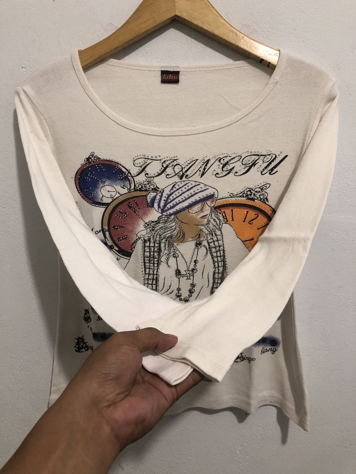 Hysteric Glamour Gothic Poem Big Kickers Big Art Ifsix Rock Punk Style Size US S / EU 44-46 / 1 - 2 Thumbnail