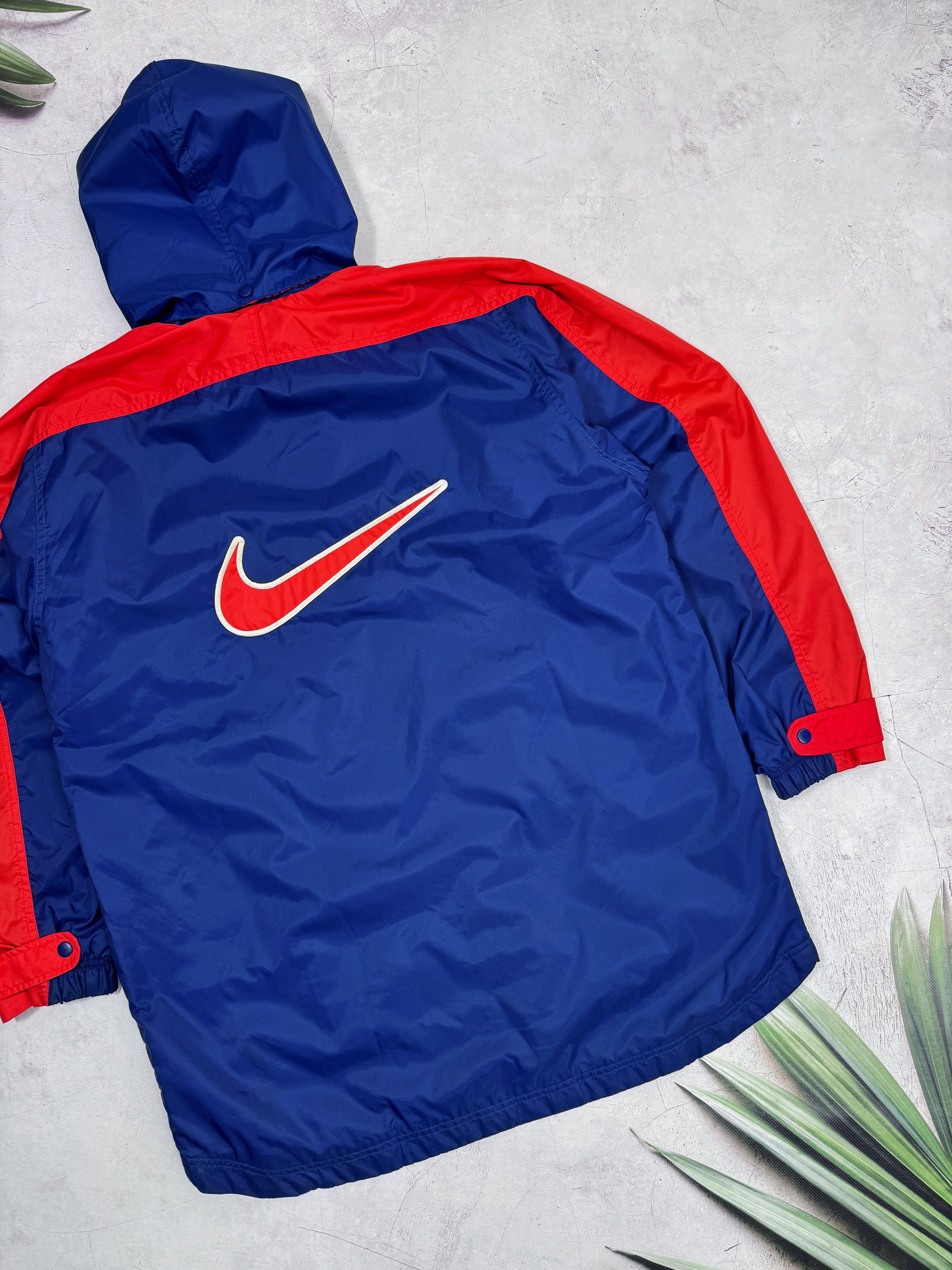Nike × Vintage Y2K Nike Windbreaker Jacket Nylon Big Back Swoosh Logo Size US L / EU 52-54 / 3 - 22 Thumbnail