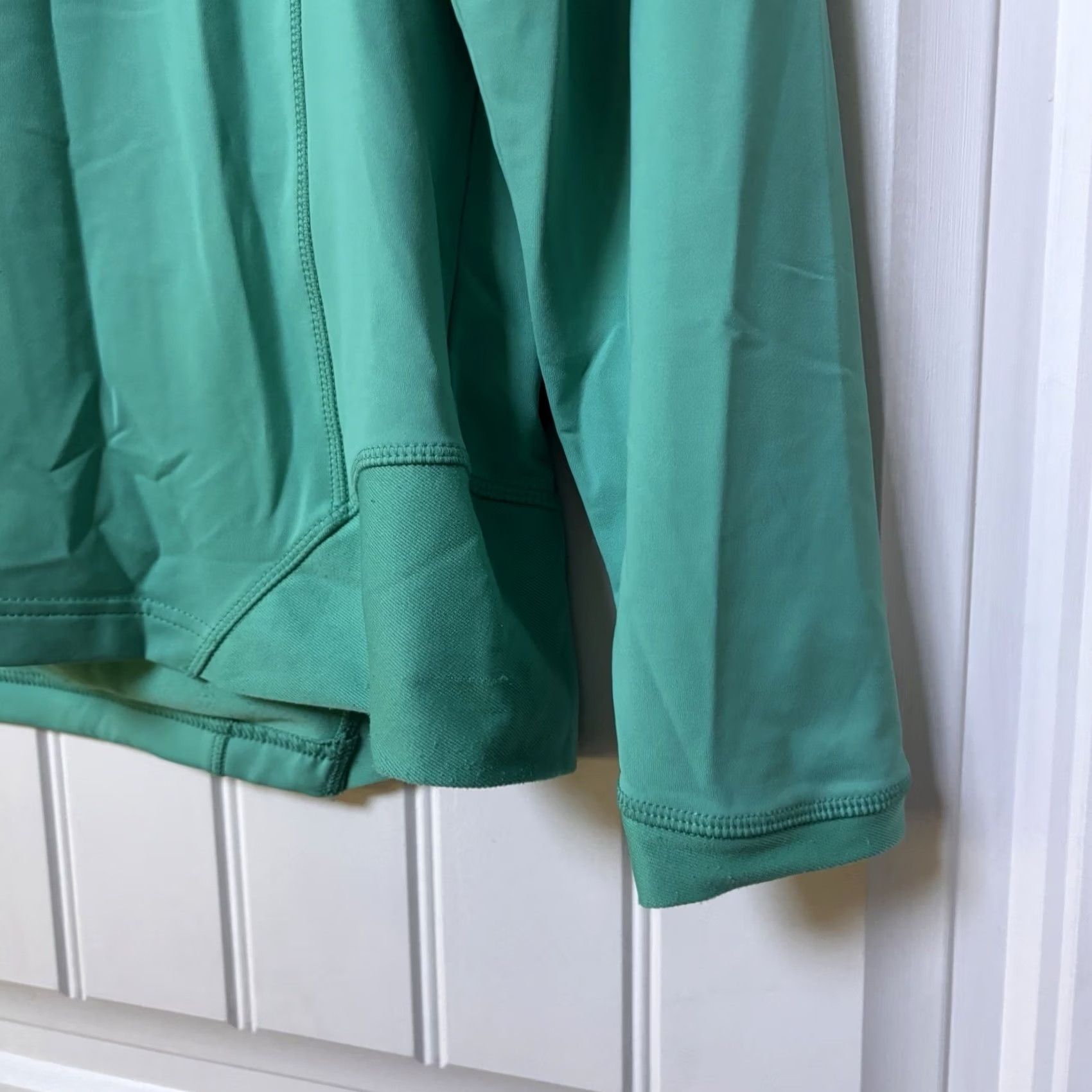 Peter Millar Womens Peter Millar Element Pullover Teal Green sz XL 50+ UPF 1/2 Zip Wicking Golf Size XL / US 12-14 / IT 48-50 - 4 Thumbnail