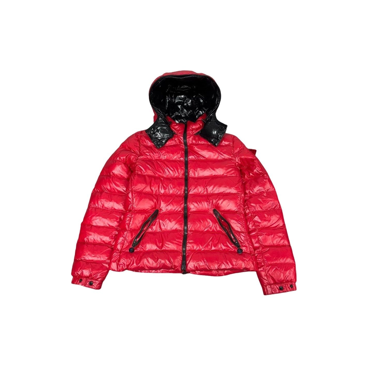 Moncler Moncler Bady Hooded Down Jacket Red M Size M / US 6-8 / IT 42-44 - 1 Thumbnail