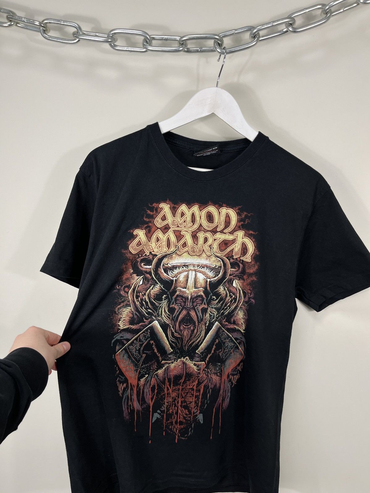 Band Tees Vintage Amon Amarth Big Logo Song Rock Band Tee Size US M / EU 48-50 / 2 - 6 Thumbnail