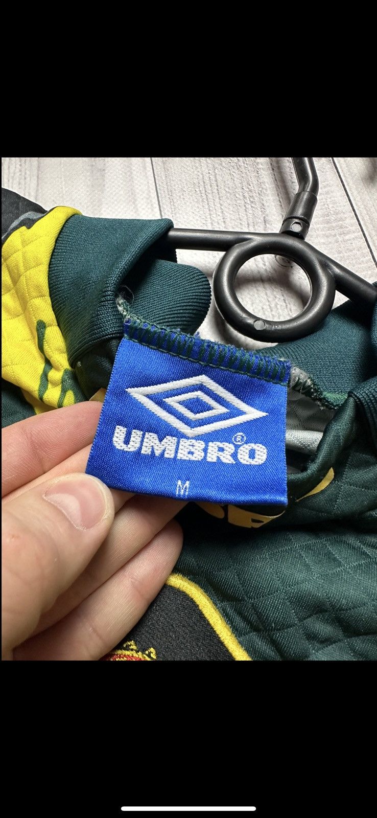 Umbro Vintage Goalkeeper Manchester United soccer jersey rare M Size US M / EU 48-50 / 2 - 7 Thumbnail