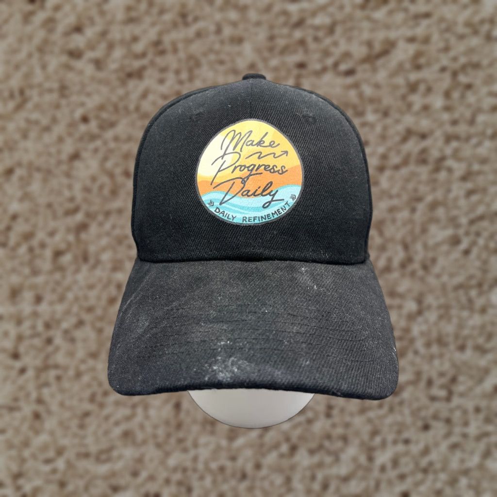 Vintage Make Progress Daily Hat Cap StrapBack Adult One Size Black YT Size ONE SIZE - 1 Thumbnail