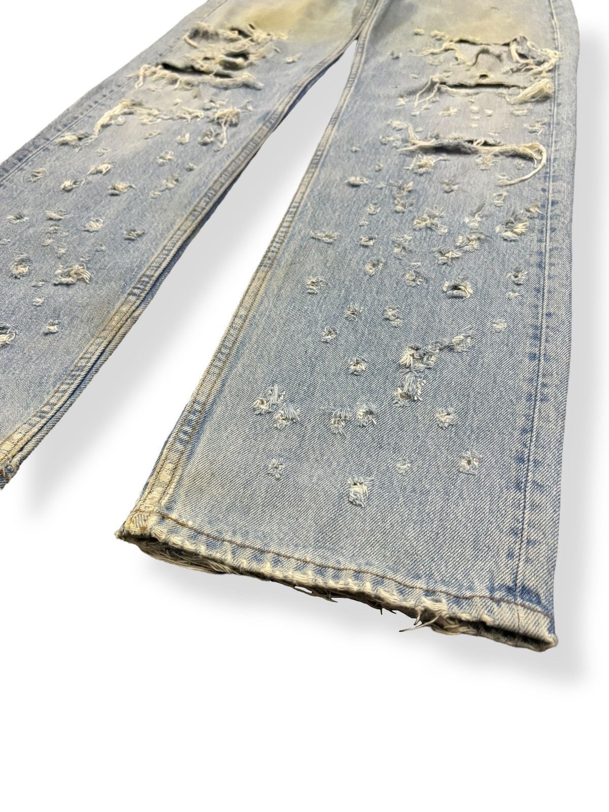 Levi's Vintage 90s Levis 501 Rusty Mud Wash Distressed Grunge Jeans Size US 31 - 10 Thumbnail