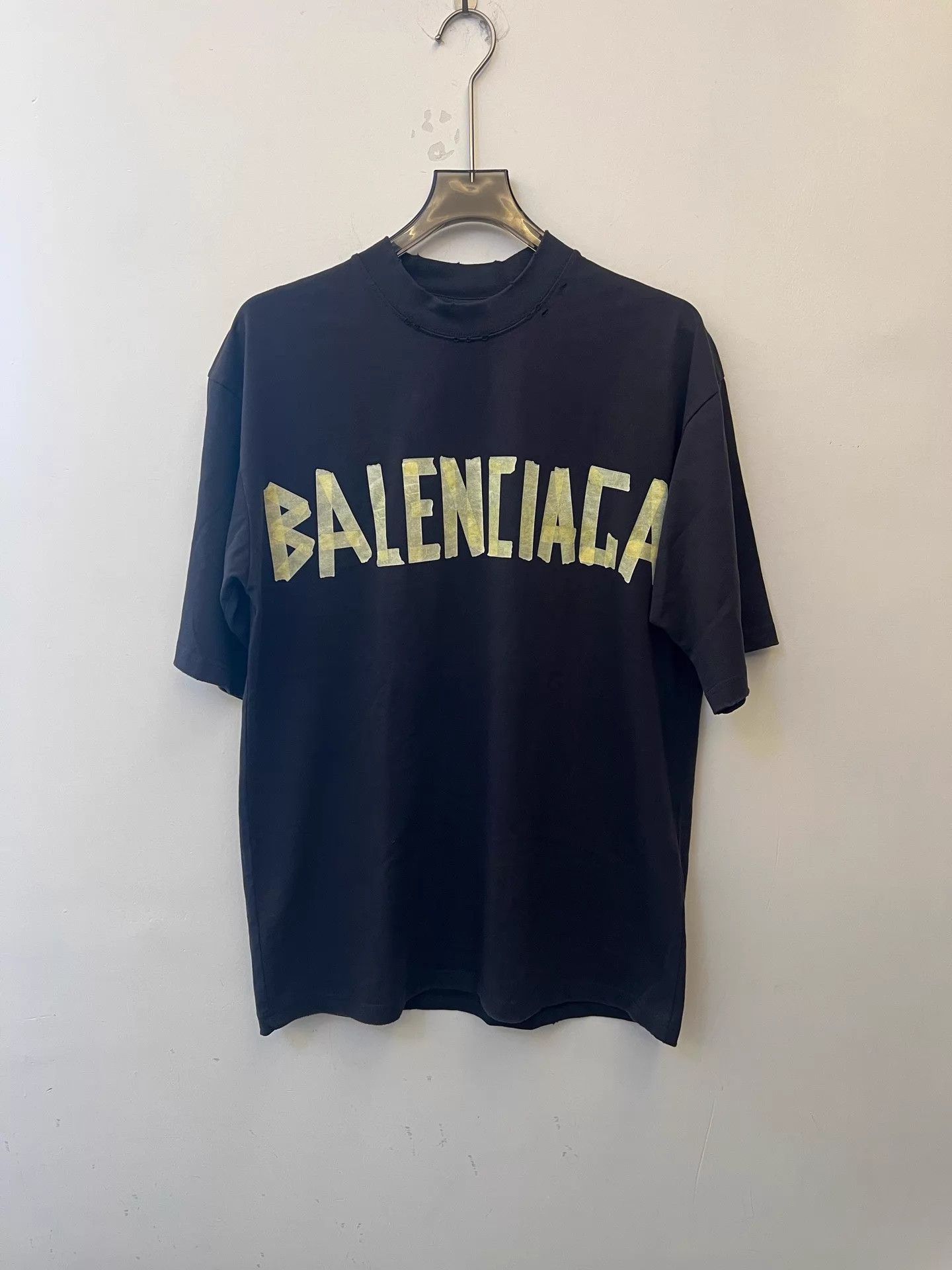 Balenciaga Balenciaga SS23 BB MONOGRAM Tape Logo SS Tee Blk M Size US M / EU 48-50 / 2 - 1 Thumbnail