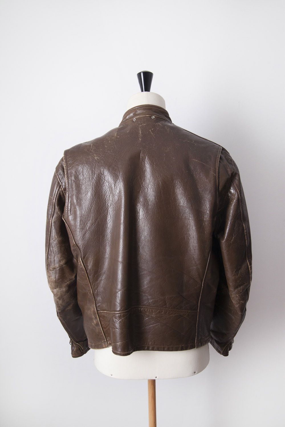 Vintage 1970's single rider leather jacket Size US L / EU 52-54 / 3 - 4 Thumbnail