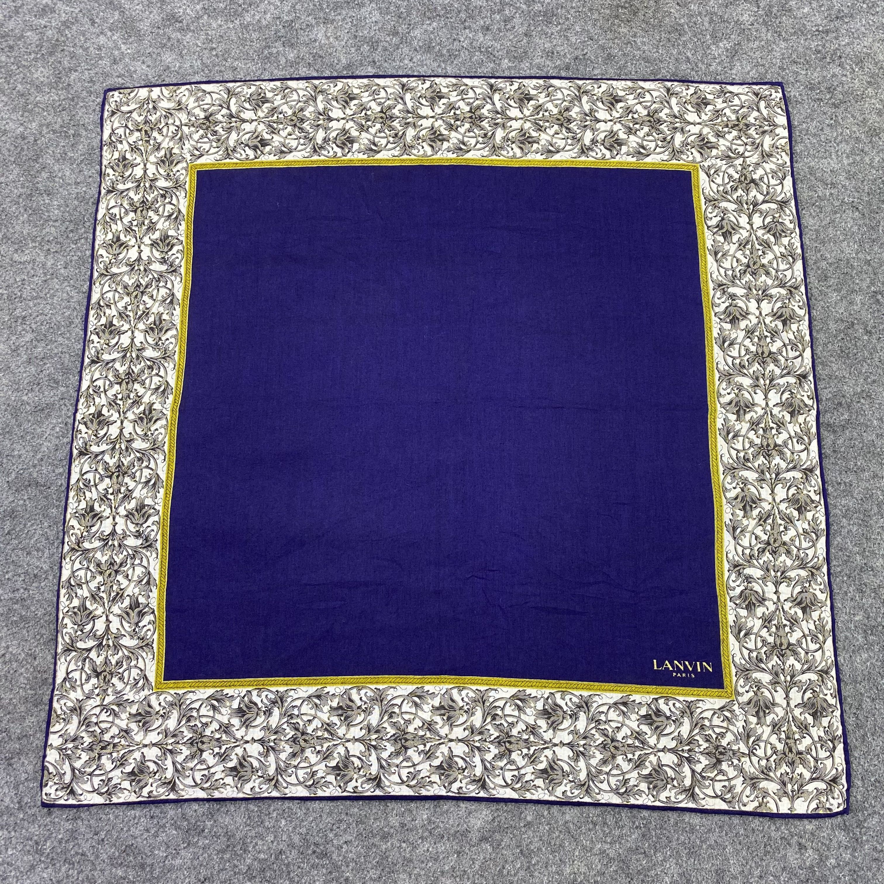 Lanvin × Vintage Lanvin Handkerchief / Bandana / Neckerchief / Headscarf-B968 Size ONE SIZE - 3 Thumbnail