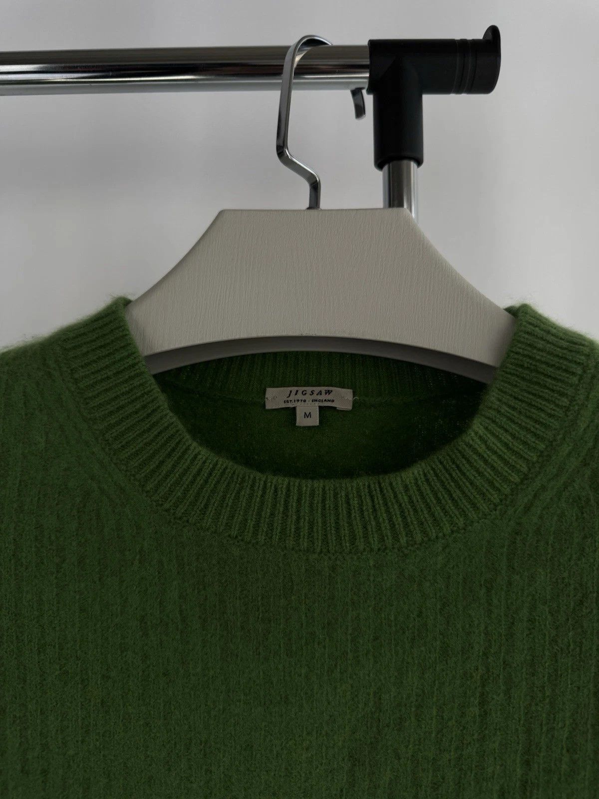 Jigsaw JIGSAW Green Sweater Size:M Wumen Classic Crew Neck Jumper Size M / US 6-8 / IT 42-44 - 5 Thumbnail