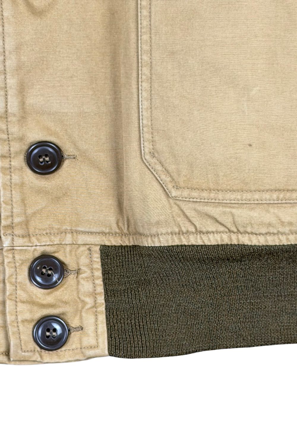 RRL Ralph Lauren RRL Wool Lined Canvas Work Jacket Khaki (00s Era) Size US M / EU 48-50 / 2 - 9 Thumbnail