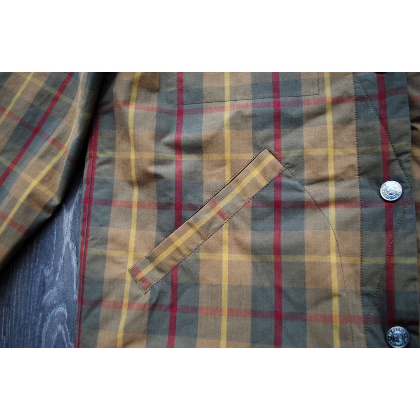 Superdry VINTAGE Superdry LIMITED EDITION DRY CRUISER JACKET GOLD TARTAN CHECKED WOMEN L 14 Size L / US 10 / IT 46 - 3 Thumbnail