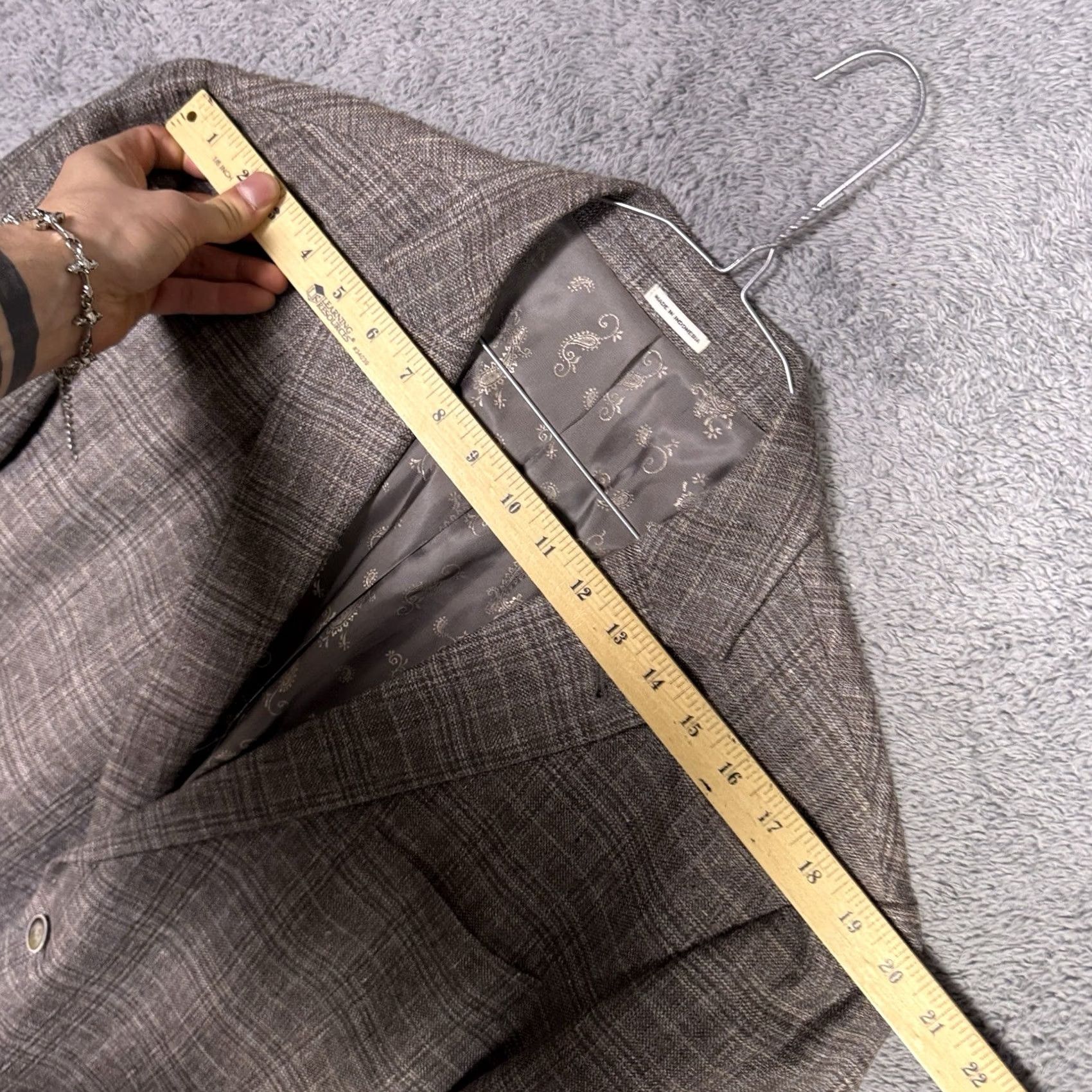 Joseph Abboud Joseph Abboud Heritage Blazer Men 48R Unstructured 100% Linen Nova Fides Italy Size 48R - 7 Thumbnail
