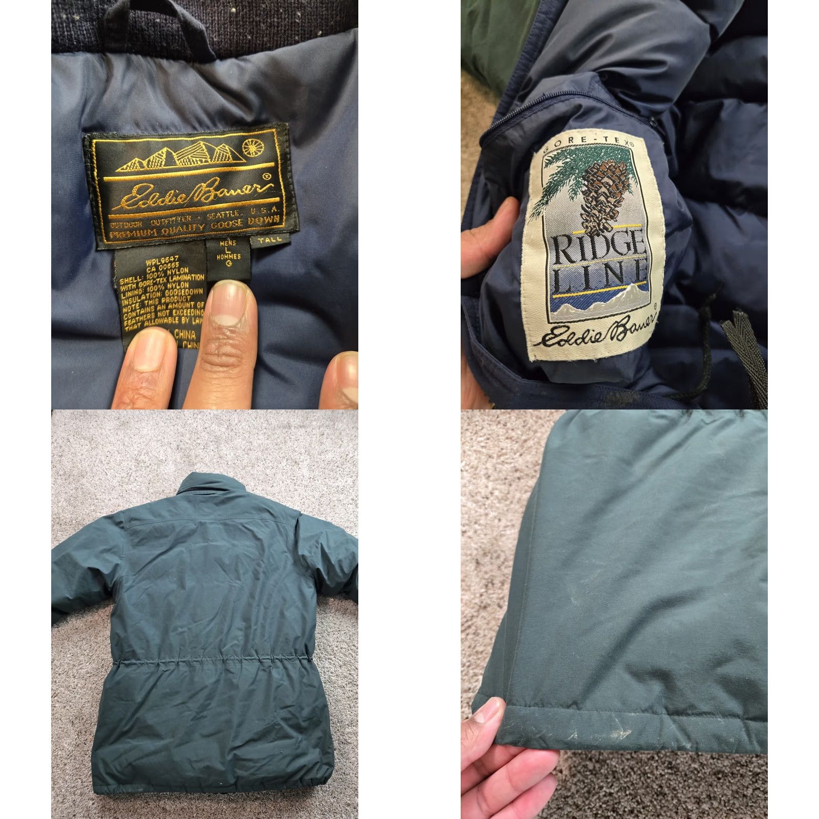 Eddie Bauer VINTAGE Eddie Bauer Ridge Line Parka Jacket Mens LT Green Gore-Tex 90s Size US L / EU 52-54 / 3 - 8 Thumbnail