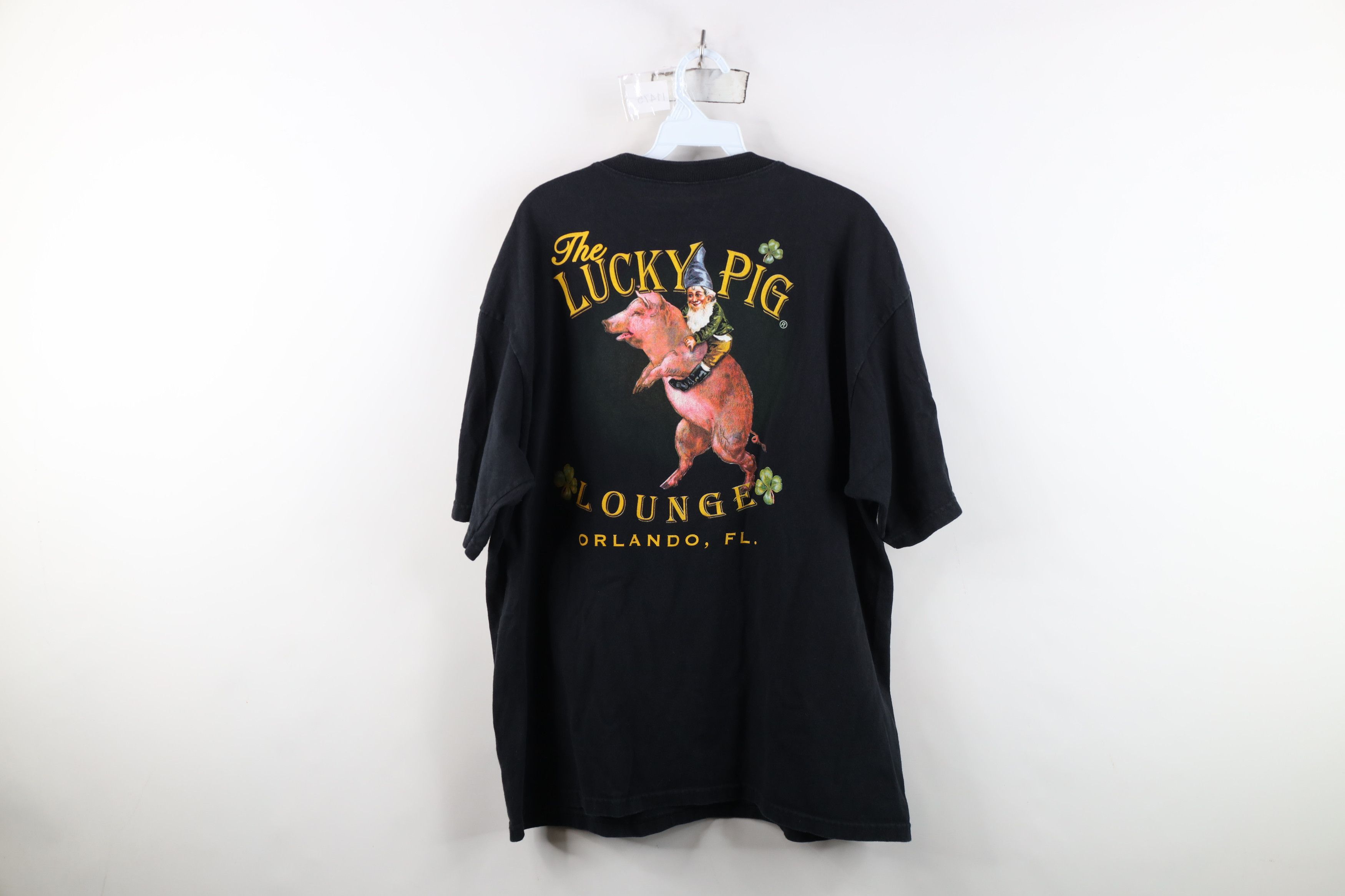 Vintage Vintage 90s Y2K Pig Lounge Orlando Florida Henley T-Shirt Size US XL / EU 56 / 4 - 13 Thumbnail