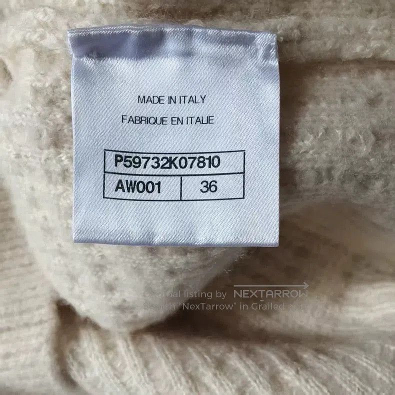 Chanel Chanel Beige Floral Embroidered Knit Sweater. Size US S / EU 44-46 / 1 - 7 Thumbnail