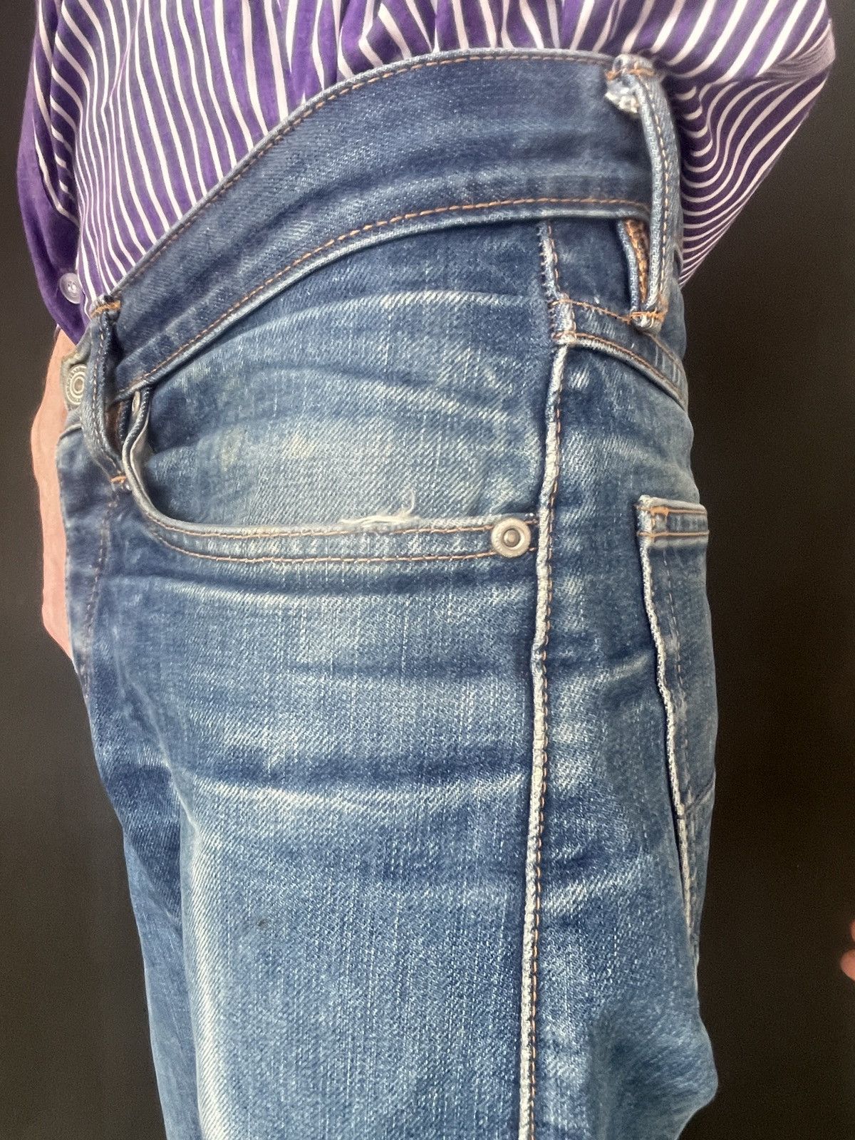 Gustin Gustin Selvedge Denim Jeans Natural Fade USA size 30 Size US 30 / EU 46 - 12 Thumbnail
