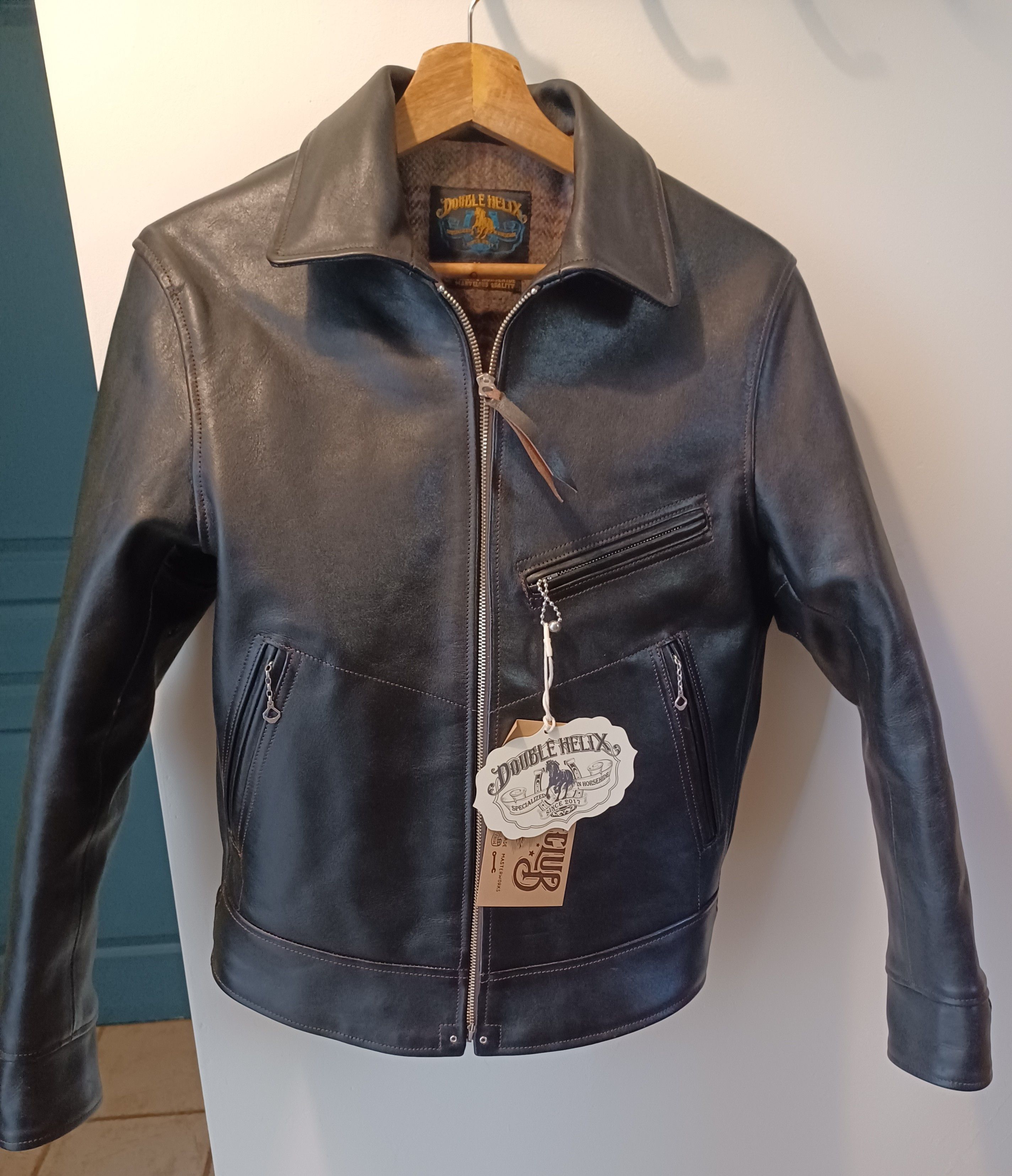 DOUBLE HELIX Leather jacket Double Helix Hugging the Curve 38 new Size US S / EU 44-46 / 1 - 7 Thumbnail