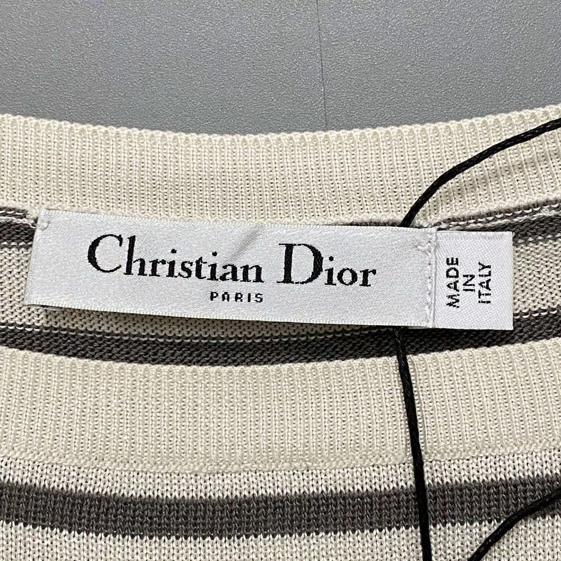 Dior Dior logo striped knit top size 40 Size M / US 6-8 / IT 42-44 - 4 Thumbnail