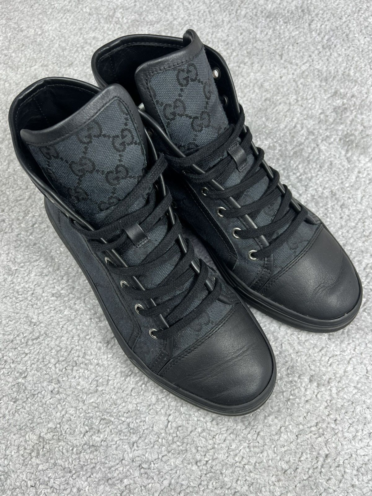 Gucci Gucci GG Monogram Hi Black Shoes Size 37 Size US 7 / IT 37 - 3 Thumbnail