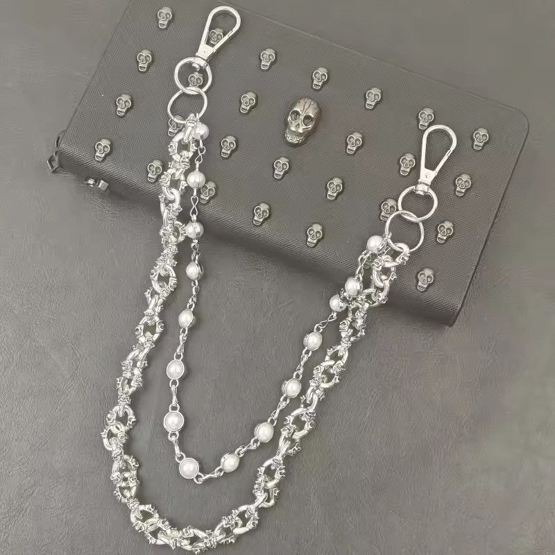 Japanese Brand × Vintage Fashionable Pearl Skull Pants Chain Size ONE SIZE - 4 Thumbnail