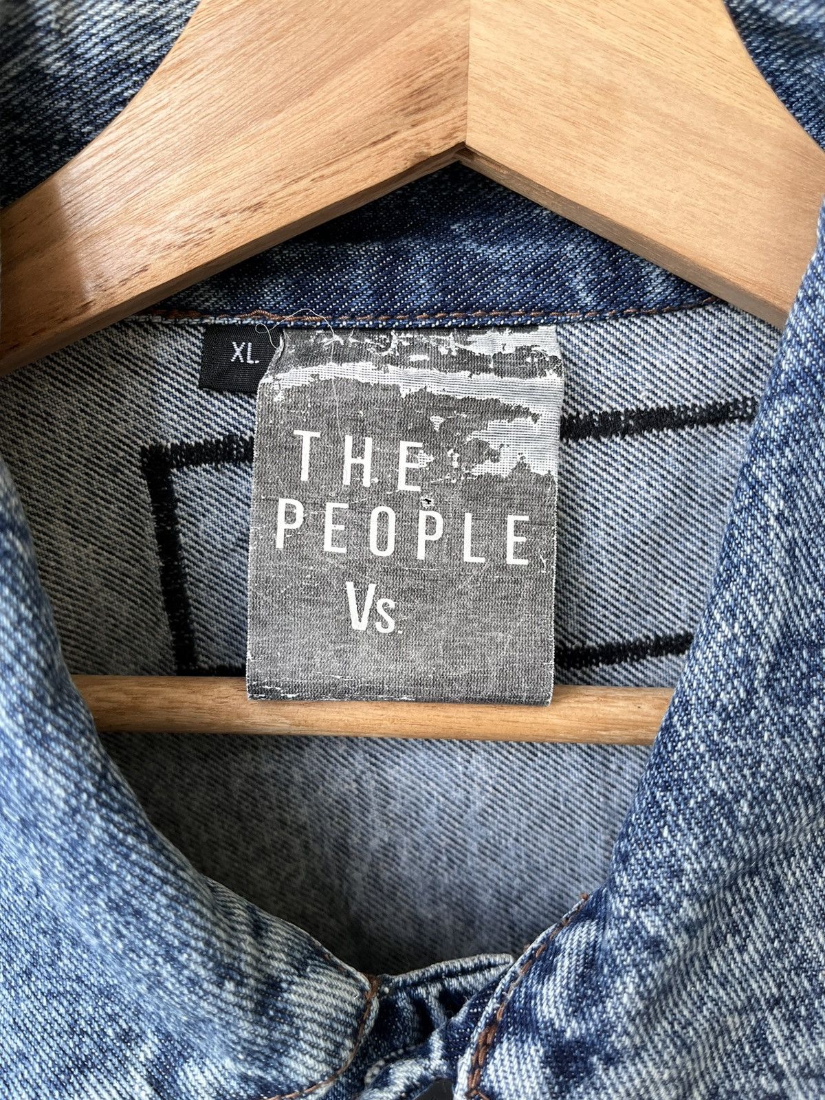 The People Vs. RARE 💎 TPVS Ragged Patches Denim Vest Size US S / EU 44-46 / 1 - 2 Thumbnail