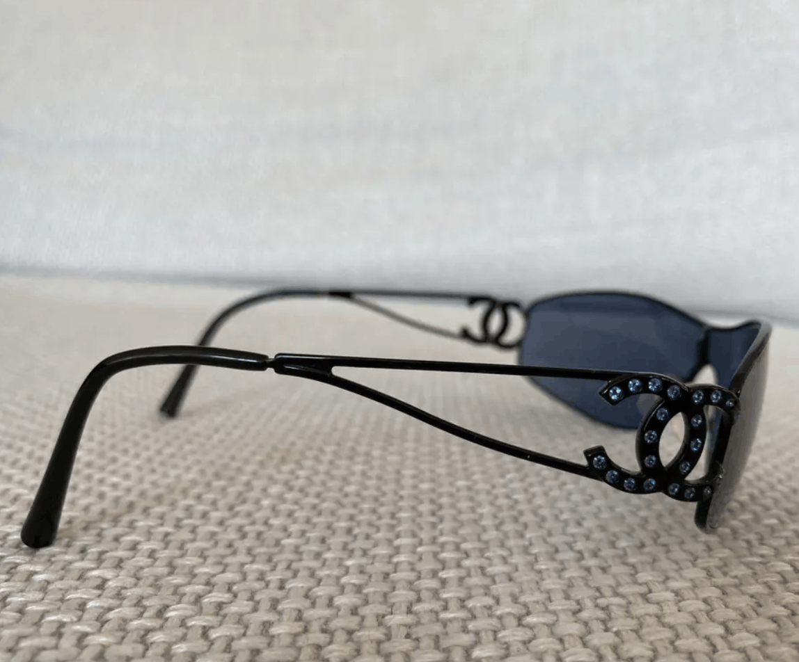 Chanel × Vintage CHANEL SUNGLASSES 4073 LOGO ICONIC Mask CC Vintage Size ONE SIZE - 6 Thumbnail